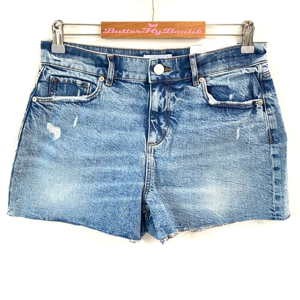 (A8) LOFT Denim raw hem‎ jean shorts, Size 4/27, NWT